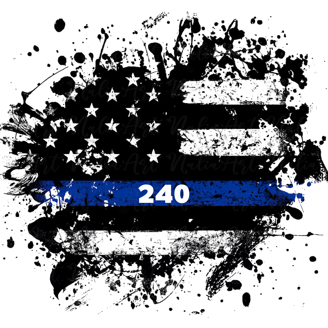 Thin Blue Line 240 Sticker