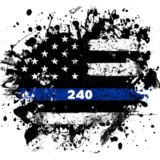 Thin Blue Line 240 Sticker