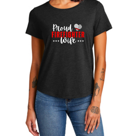 Proud Firefighter Wife Tee